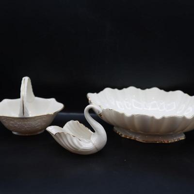 Vintage Lenox Hand Decorated with 24k Gold Dishes