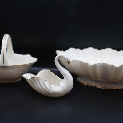 Vintage Lenox Hand Decorated with 24k Gold Dishes