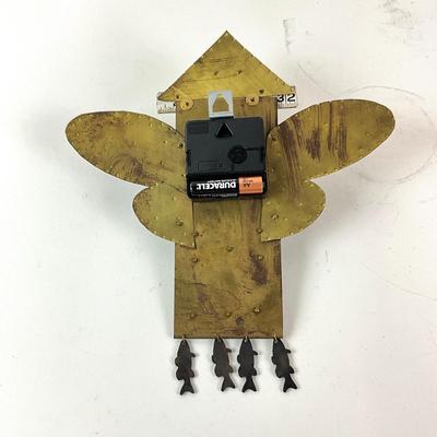 Sale Photo Thumbnail #1367: Unknown artist, has brass and black fish on the top front
Measures: 9" high x 9" wide