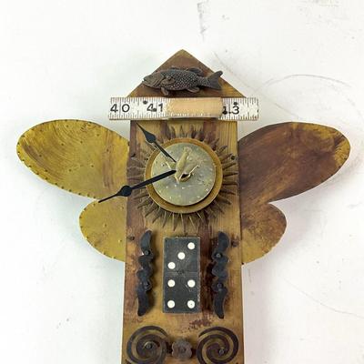 Sale Photo Thumbnail #1368: Unknown artist, has brass and black fish on the top front
Measures: 9" high x 9" wide