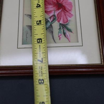 Cash's Framed Woven Picture "Ruby Humming Bird"