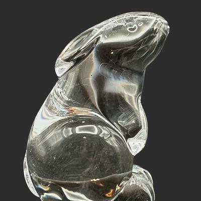 Baccarat Crystal Rabbit Figurine