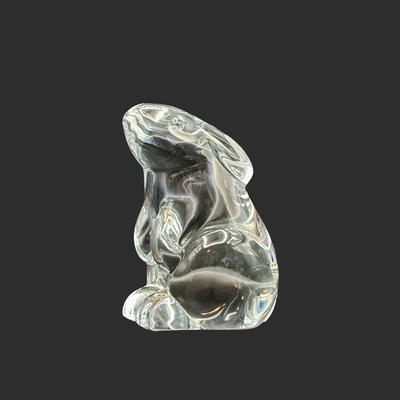 Baccarat Crystal Rabbit Figurine