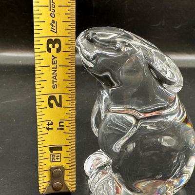 Baccarat Crystal Rabbit Figurine