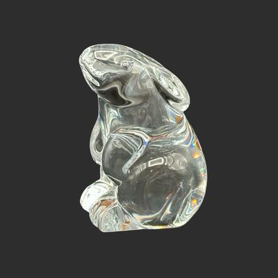 Baccarat Crystal Rabbit Figurine