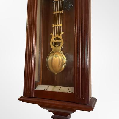 Waltham “Queen Anne” Wall Clock with Pendulum