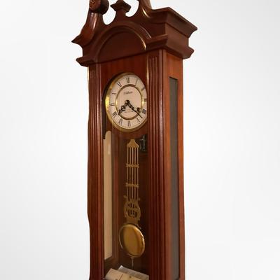 Waltham “Queen Anne” Wall Clock with Pendulum