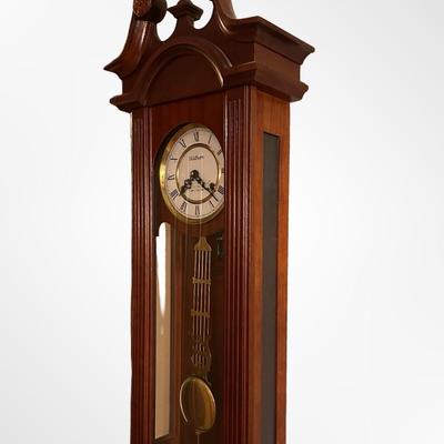 Waltham “Queen Anne” Wall Clock with Pendulum