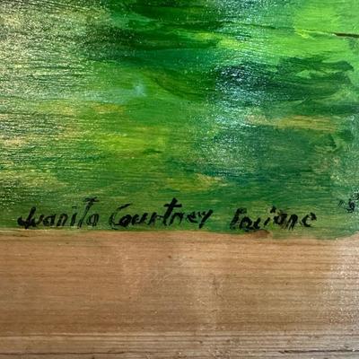 Original Oil Painting by Juanita Courtney On Wood