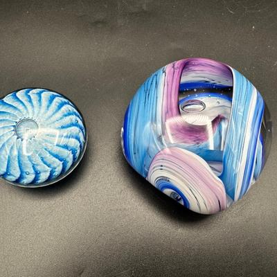 Hand Blown Glass Paperweights