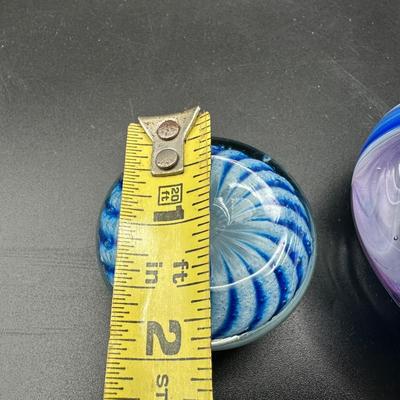 Hand Blown Glass Paperweights