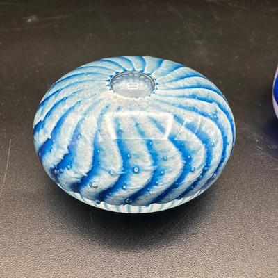 Hand Blown Glass Paperweights