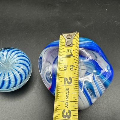Hand Blown Glass Paperweights