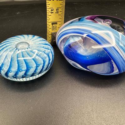 Hand Blown Glass Paperweights