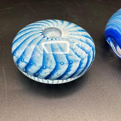Hand Blown Glass Paperweights