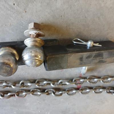 Heavy-Duty Trailer Hitch and Safety Chain Set