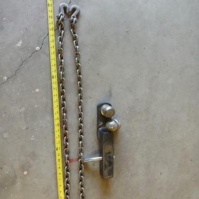 Heavy-Duty Trailer Hitch and Safety Chain Set