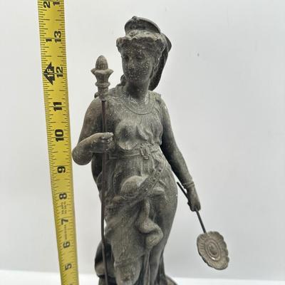 Antique Don Caesar Cast Metal Statue N. Mullers & Sons 19th Century