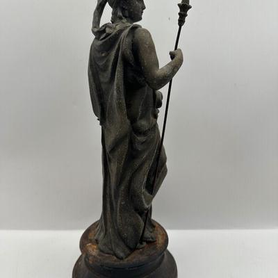 Antique Don Caesar Cast Metal Statue N. Mullers & Sons 19th Century