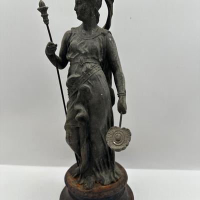 Antique Don Caesar Cast Metal Statue N. Mullers & Sons 19th Century