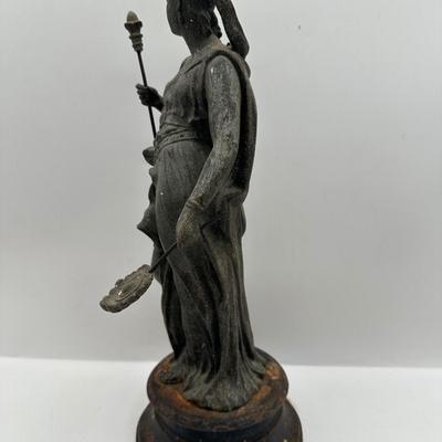 Antique Don Caesar Cast Metal Statue N. Mullers & Sons 19th Century