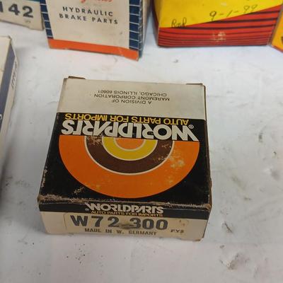 VW Beetle Parts Lot – 1965 & 1972 Bug – Spark Plugs, Brake Parts, Oil Pump & More