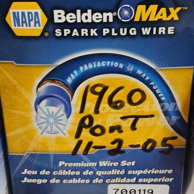 1960 Pontiac Parts Lot – Spark Plugs, Wires, Clamps, Engine Controls, More