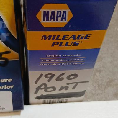 1960 Pontiac Parts Lot – Spark Plugs, Wires, Clamps, Engine Controls, More