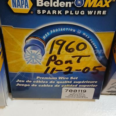 1960 Pontiac Parts Lot – Spark Plugs, Wires, Clamps, Engine Controls, More