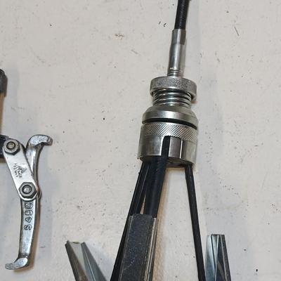 Automotive Puller Tool Lot – Gear Puller, Brake Hone, Ball Joint Separator