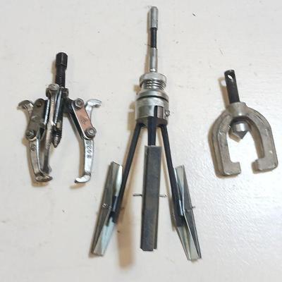 Automotive Puller Tool Lot – Gear Puller, Brake Hone, Ball Joint Separator