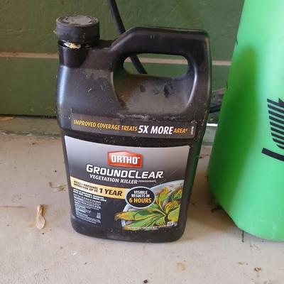 Yard & Garden Tool Lot – Pump Sprayer, Loppers, Ortho GroundClear Weed Killer