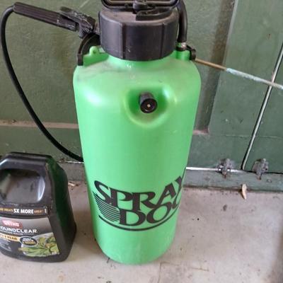 Yard & Garden Tool Lot – Pump Sprayer, Loppers, Ortho GroundClear Weed Killer
