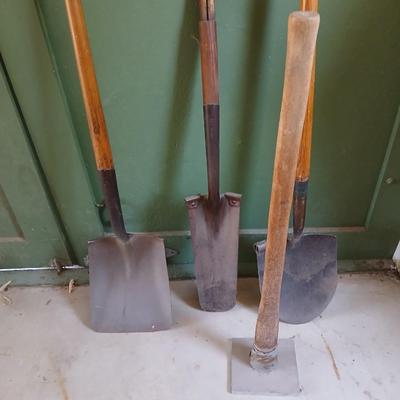 Heavy-Duty Digging Tools Lot – Shovels & Tamper – Yard & Landscaping