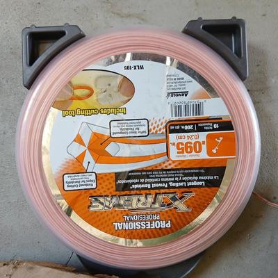 Yard Maintenance Lot – Corded Grass Trimmer, Push Broom, .095 Trimmer Line