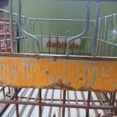 Vintage Milk Crates Lot – Dairy Fresh, Marigold Foods, Wire Bottle Carrier