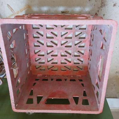 Vintage Milk Crates Lot – Dairy Fresh, Marigold Foods, Wire Bottle Carrier