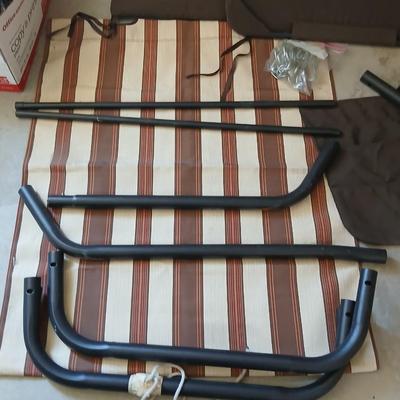 Outdoor Canopy Hammock with stand – Disassembled with Hardware & Frame