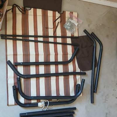 Outdoor Canopy Hammock with stand – Disassembled with Hardware & Frame