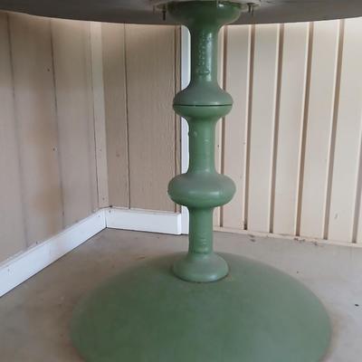 Vintage Director Chairs & Pedestal Patio Table Set