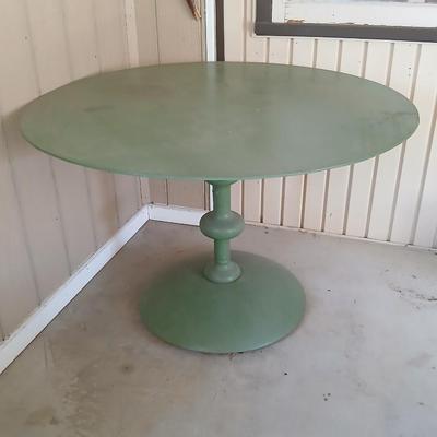 Vintage Director Chairs & Pedestal Patio Table Set