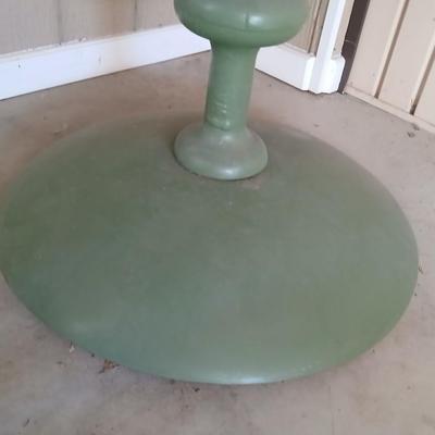 Vintage Director Chairs & Pedestal Patio Table Set