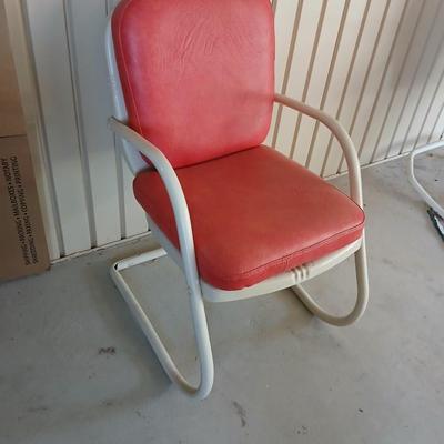 Vintage Arvin Red Spring Chair
