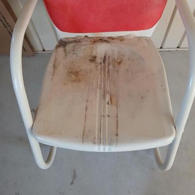 Vintage Arvin Red Spring Chair