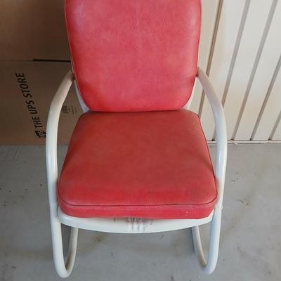 Vintage Arvin Red Spring Chair