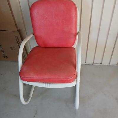 Vintage Arvin Red Spring Chair
