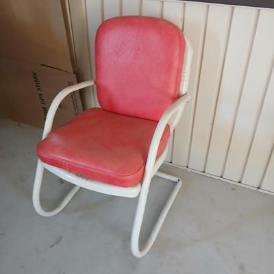 Vintage Arvin Red Spring Chair