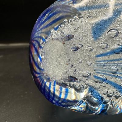 Hand Blown Glass Paperweight