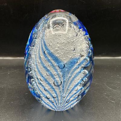 Hand Blown Glass Paperweight