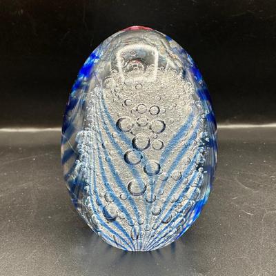 Hand Blown Glass Paperweight